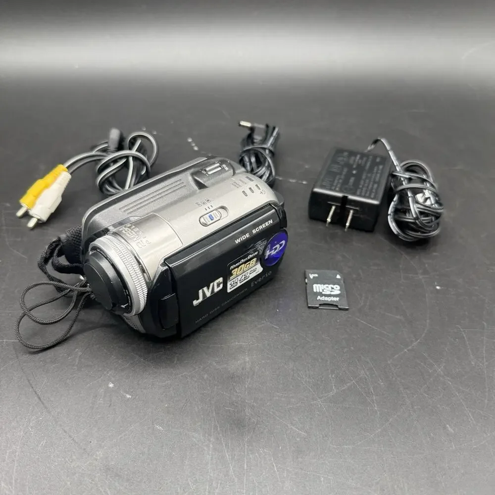 JVC Everio GZ-MG77U 30GB HDD Camcorder Video Camera No Battery TESTED